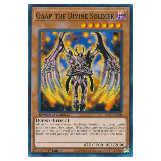 Yu-Gi-Oh! - Speed Duel Starter Decks - Twisted Nightmares - Gaap the Divine Soldier (Common) SS05-ENA10