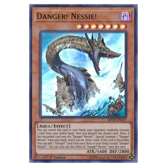 Yu-Gi-Oh! - 2019 Gold Sarcophagus Tin Mega Pack - Danger! Nessie! (Ultra Rare) MP19-EN137