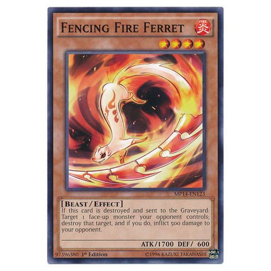 Yu-Gi-Oh! - 2014 Mega-Tin Mega Pack - Fencing Fire Ferret (Common) MP14-EN123