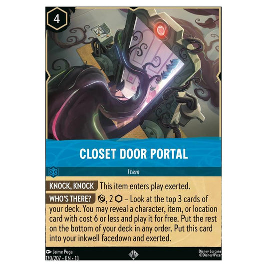 Lorcana - Attack of the Vine! - Closet Door Portal (Super Rare) - 170/207