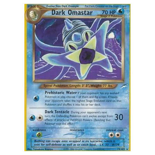 Pokemon - Neo Destiny - Dark Omastar - 019/105