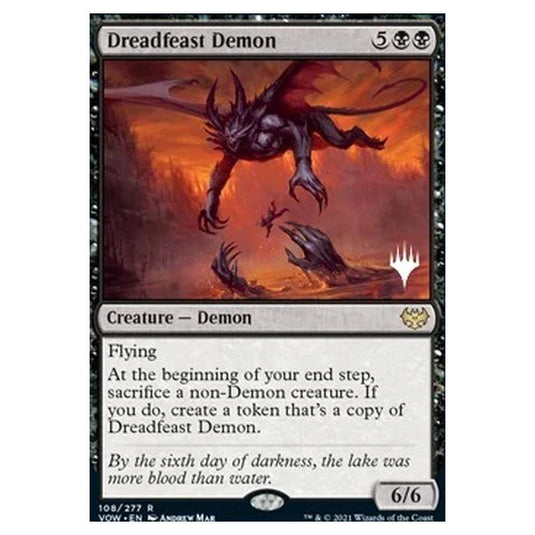 Magic The Gathering - Innistrad: Crimson Vow Promos - Dreadfeast Demon - 108/277