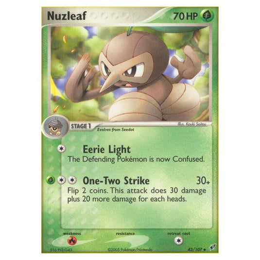 Pokemon - EX Deoxys - Nuzleaf - 043/107