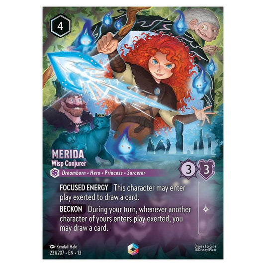 Lorcana - Attack of the Vine! - Merida - Wisp Conjurer (Enchanted) - 231/207