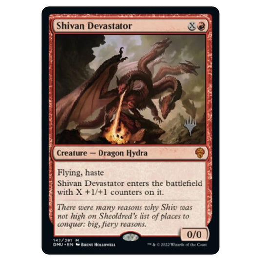 Magic The Gathering - Dominaria United Promos - Shivan Devastator - 143/281
