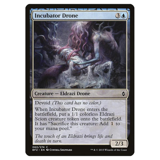 Magic The Gathering - Battle For Zendikar - Incubator Drone - 60/274 (Foil)