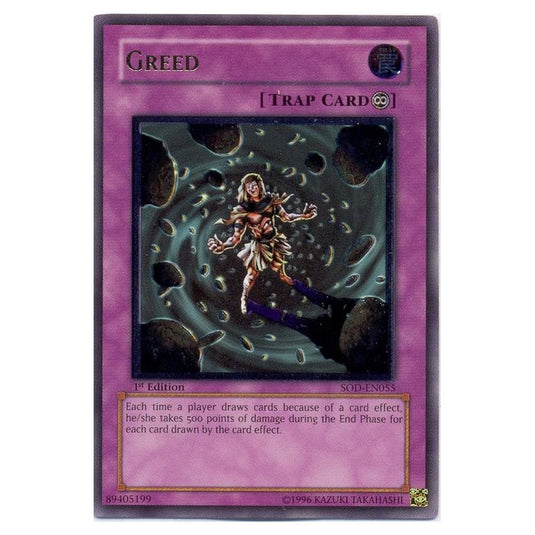 Yu-Gi-Oh! - Soul of the Duelist - Greed (Ultimate Rare) SOD-EN055