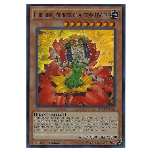 Yu-Gi-Oh! - 2014 Mega-Tin Mega Pack - Chirubimé, Princess of Autumn Leaves (Super Rare) MP14-EN216
