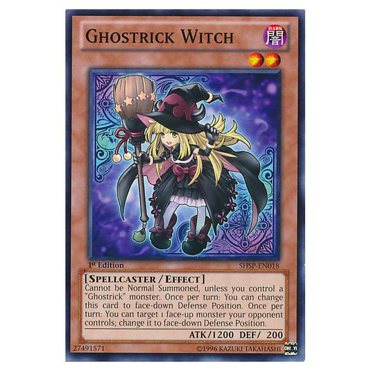 Yu-Gi-Oh! - Shadow Specters - Ghostrick Witch (Common) SHSP-EN018