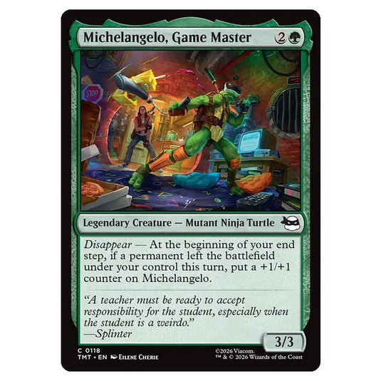 Magic The Gathering - Teenage Mutant Ninja Turtles - Michelangelo, Game Master - 0118
