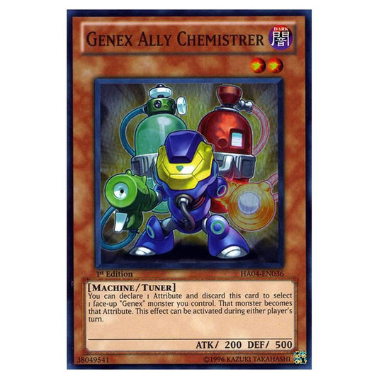 Yu-Gi-Oh! - Hidden Arsenal 4 - Trishula's Triumph - Genex Ally Chemistrer (Super Rare) HA04-EN036