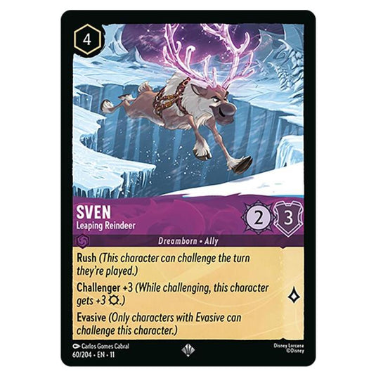 Lorcana - Winterspell - Sven - Leaping Reindeer (Super Rare) - 060/204