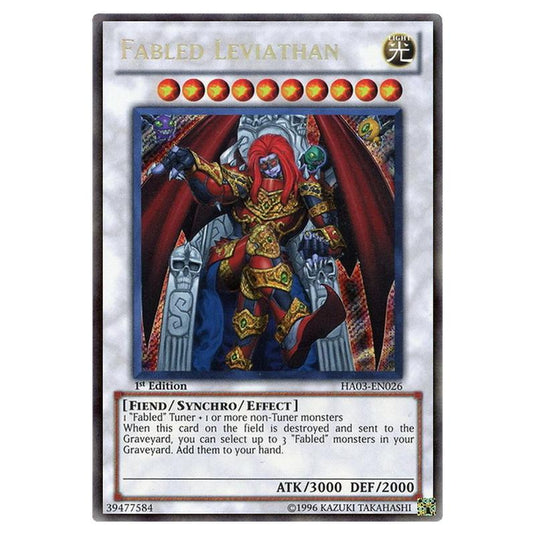 Yu-Gi-Oh! - Hidden Arsenal 3 - Fabled Leviathan (Secret Rare) HA03-EN026