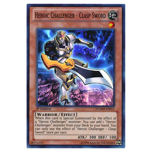 Yu-Gi-Oh! - Number Hunters - Heroic Challenger - Clasp Sword (Super Rare) NUMH-EN011