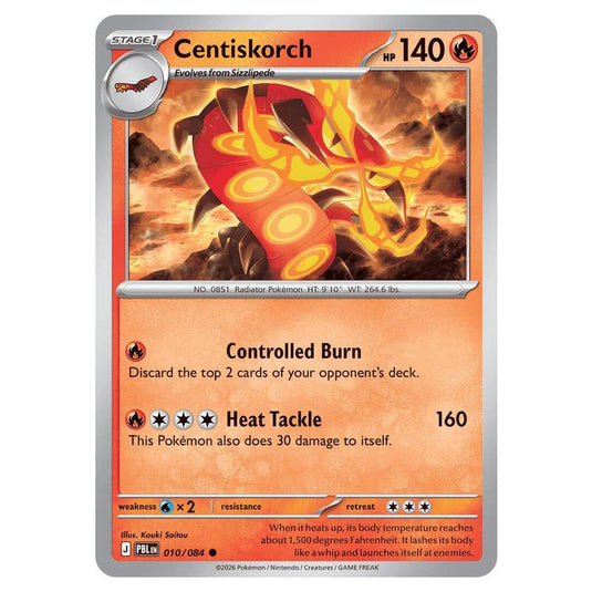 Pokemon - Mega Evolution - Pitch Black - Centiskorch - 010/084