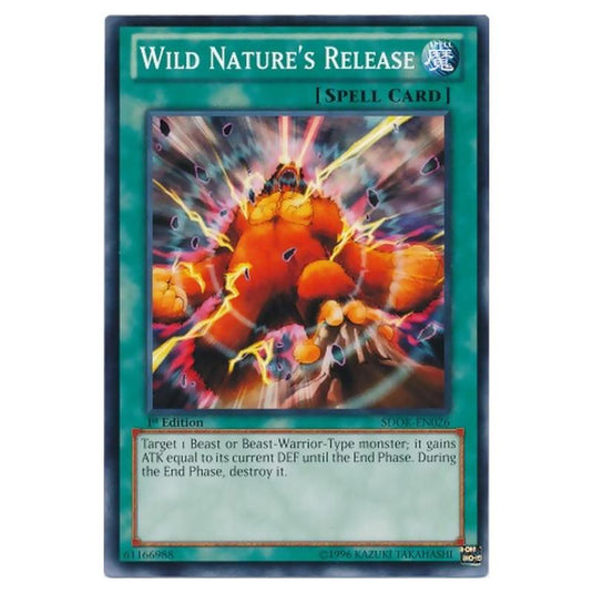 Yu-Gi-Oh! - Onslaught of the Fire Kings Structure Deck - Wild Nature\'s Release (Common) SDOK-EN026
