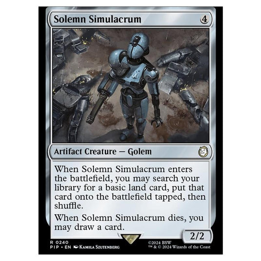 Magic The Gathering - Universes Beyond - Fallout - Solemn Simulacrum - 0240