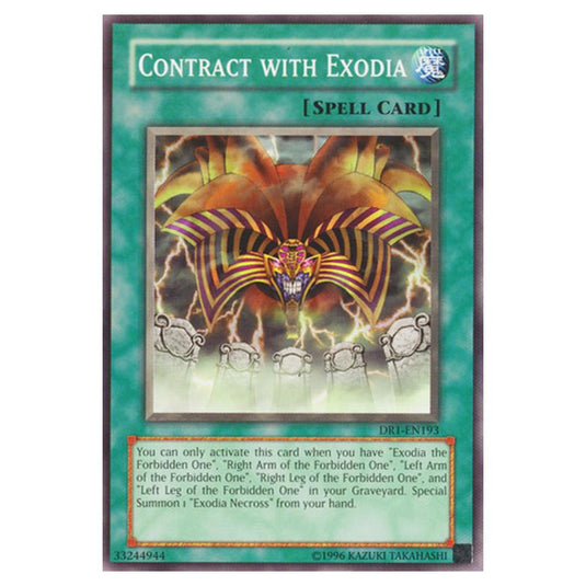 Yu-Gi-Oh! - Dark Revelation Volume 1 - Contract with Exodia (Common) DR1-EN193