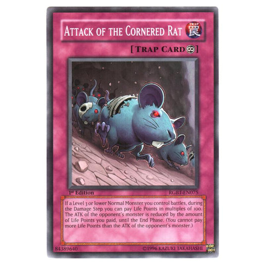 Yu-Gi-Oh! - Raging Battle - Attack of the Cornered Rat (Common) RGBT-EN075