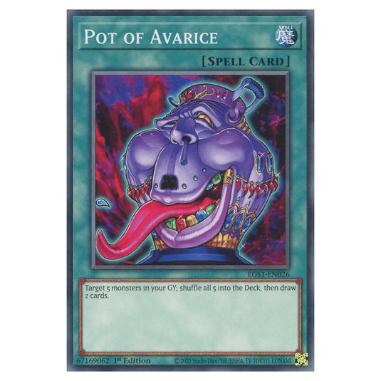 Yu-Gi-Oh! - Egyptian God Deck - Slifer the Sky Dragon - Pot of Avarice (Common) EGS1-EN026