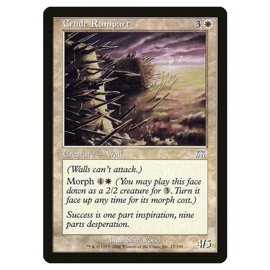 Magic The Gathering - Onslaught - Crude Rampart - 17/350