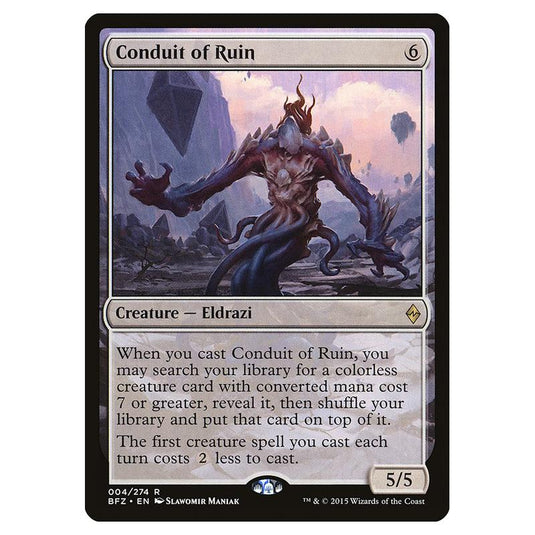 Magic The Gathering - Battle For Zendikar - Conduit Of Ruin - 4/274 (Foil)