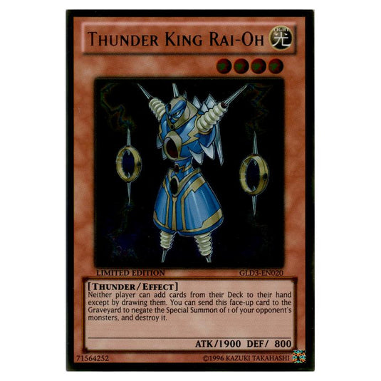Yu-Gi-Oh! - Gold Series 3 - Thunder King Rai-Oh (Gold Rare) GLD3-EN020