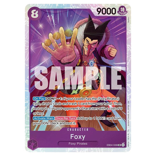 One Piece - OP14 - The Azure Sea's Seven - Foxy - EB04-036a