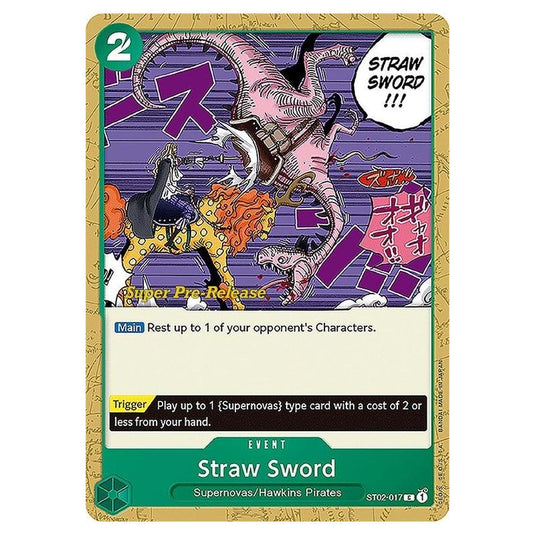 One Piece - ST-02: Starter Deck - Worst Generation - Super Pre-Release - Straw Sword - ST02-017p