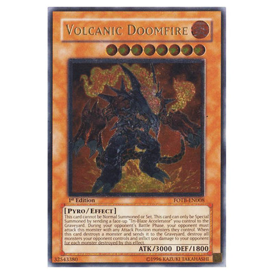Yu-Gi-Oh! - Force of the Breaker - Volcanic Doomfire (Ultimate Rare) FOTB-EN008