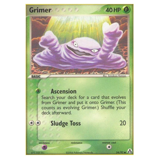 Pokemon - EX Legend Maker - Grimer - 54/92