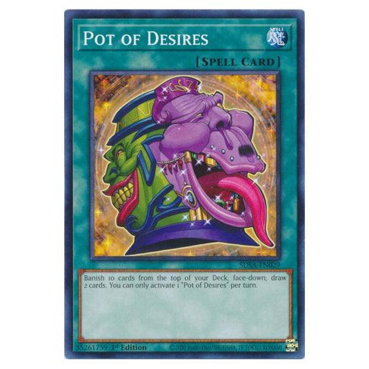 Yu-Gi-Oh! - Structure Deck - Sacred Beasts - Pot of Desires (Common) SDSA-EN029