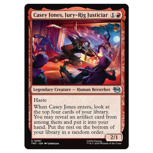 Magic The Gathering - Teenage Mutant Ninja Turtles - Casey Jones, Jury-Rig Justiciar - 0087