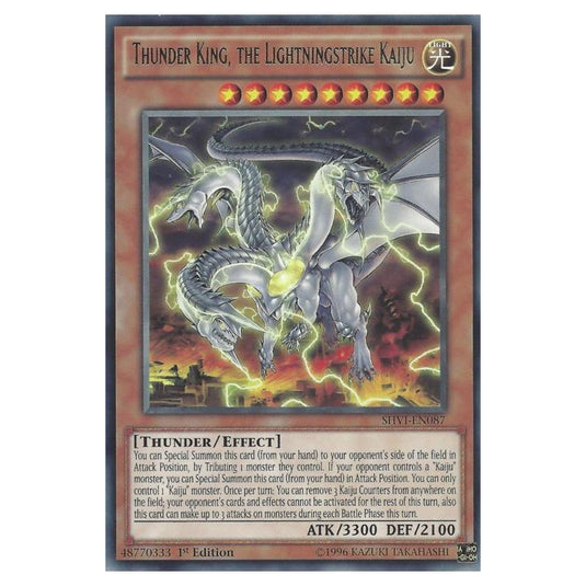 Yu-Gi-Oh! - Shining Victories - Thunder King, the Lightningstrike Kaiju (Rare) SHVI-EN087