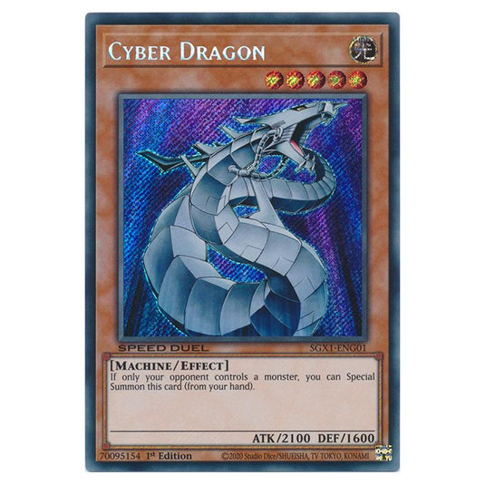 Yu-Gi-Oh! - Speed Duel GX - Duel Academy Box - Cyber Dragon (Secret Rare) SGX1-ENG01