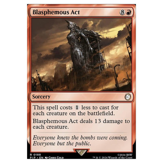 Magic The Gathering - Universes Beyond - Fallout - Blasphemous Act - 0188
