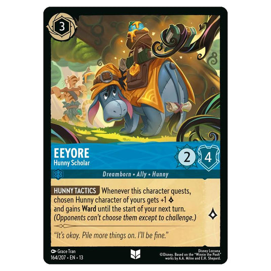 Lorcana - Attack of the Vine - Eeyore - Hunny Scholar (Uncommon) - 164/207