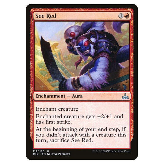 Magic The Gathering - Rivals Of Ixalan - See Red - 112/196