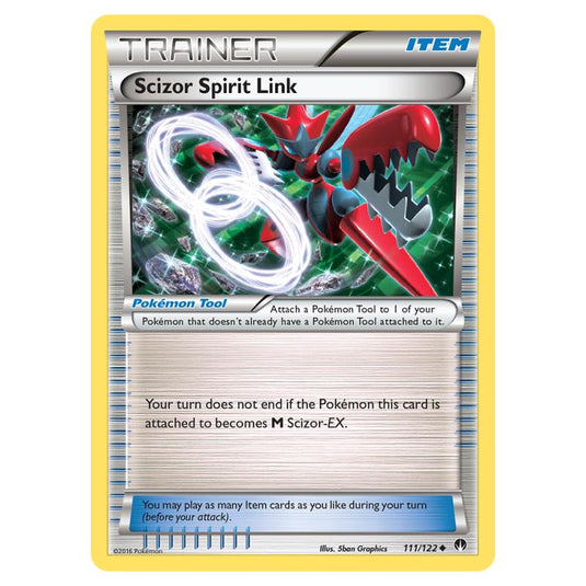 Pokemon - XY - Breakpoint - Scizor Spirit Link - 111/122 (Reverse Holo)