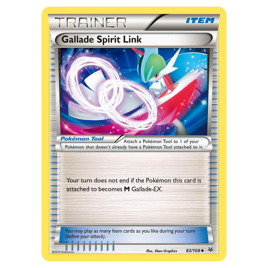 Pokemon - XY - Roaring Skies - Gallade Spirit Link - 83/108 (Reverse Holo)