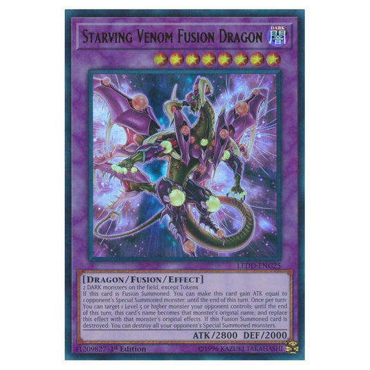 Yu-Gi-Oh! - Legendary Dragon Decks - Starving Venom Fusion Dragon (Ultra Rare) LEDD-ENC25