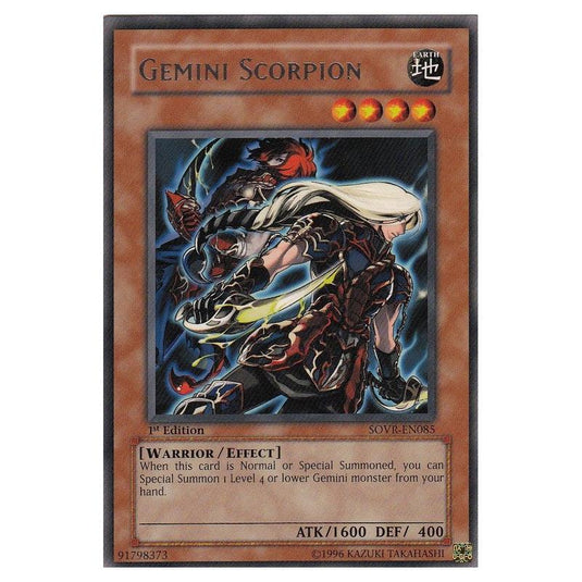 Yu-Gi-Oh! - Stardust Overdrive - Gemini Scorpion (Rare) SOVR-EN085