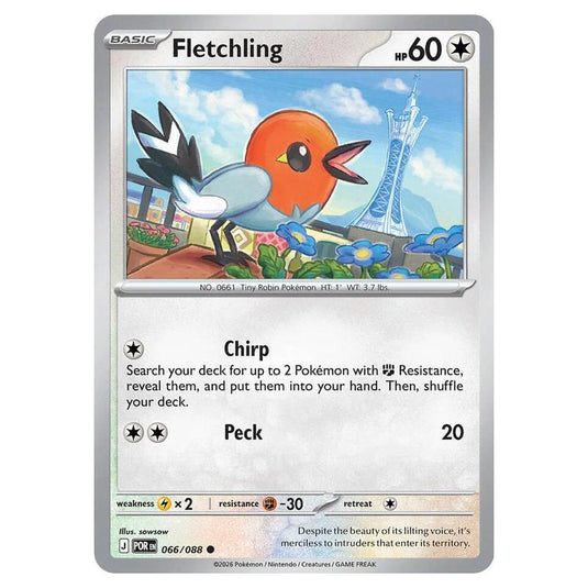 Pokemon - Mega Evolution - Perfect Order - Fletchling - 066/088