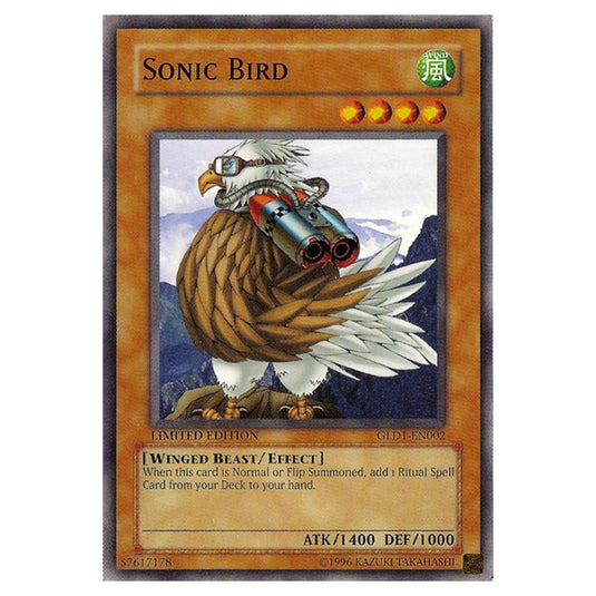 Yu-Gi-Oh! - Gold Series - Sonic Bird (Common) GLD1-EN002
