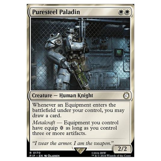 Magic The Gathering - Universes Beyond - Fallout - Puresteel Paladin - 0170