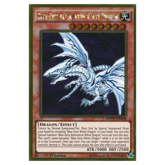 Yu-Gi-Oh! - Yu-Gi-Oh! The Dark Side of Dimensions Movie Pack - Gold Edition - Blue-Eyes Alternative White Dragon (Gold Rare) MVP1-ENG46
