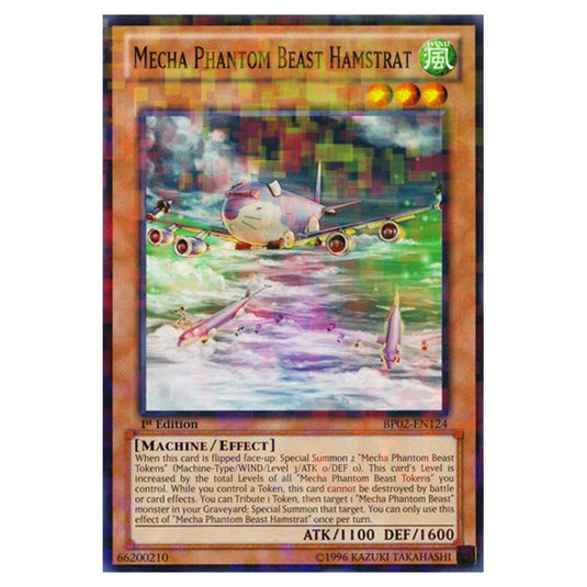 Yu-Gi-Oh! - Battle Pack 2 - War of the Giants - Mecha Phantom Beast Hamstrat (Mosaic Rare) BP02-EN124