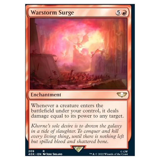 Magic The Gathering - Universes Beyond - Warhammer 40k - Warstorm Surge - 209/168