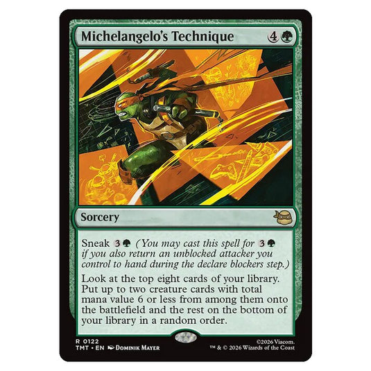 Magic The Gathering - Teenage Mutant Ninja Turtles - Michelangelo's Technique - 0122