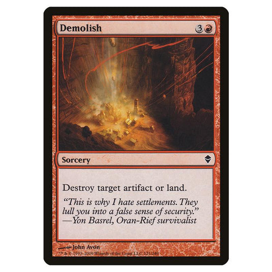 Magic The Gathering - Zendikar - Demolish - 121/249 (Foil)
